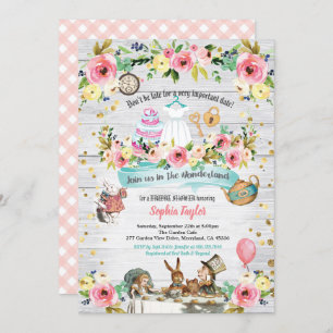 Alice in Wonderland, uitnodiging voor steekpenning