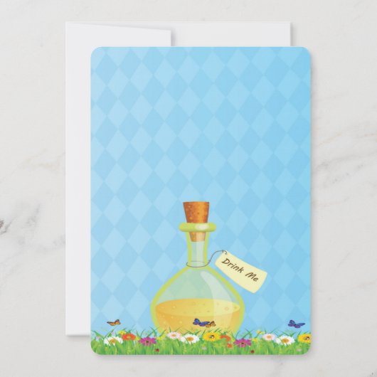 Alice in Wonderland Uitnodigingen (Achterkant)