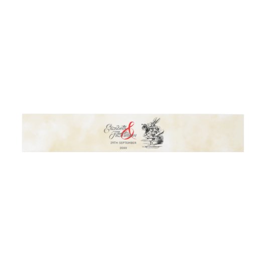 Alice in Wonderland Uitnodigingen Wikkel (Vlak)