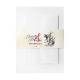 Alice in Wonderland Uitnodigingen Wikkel