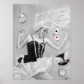 Alice in wonderland, vallend Poster (Voorkant)