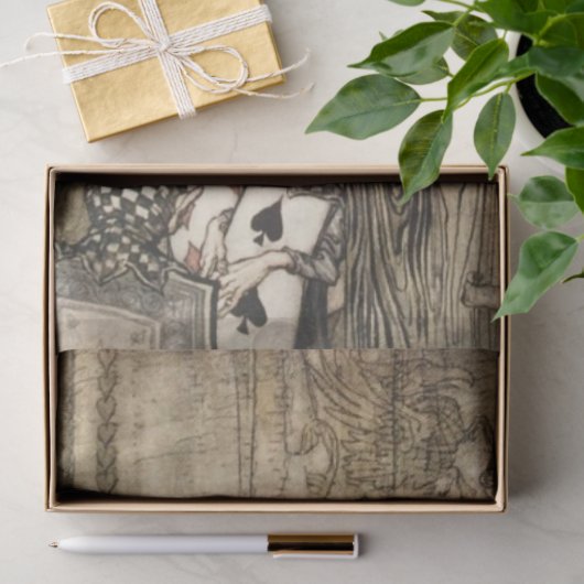 Alice in Wonderland van Arthur Rackham Tissuepapier (Geschenk)