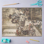 Alice in Wonderland van Arthur Rackham Tissuepapier (Craft)