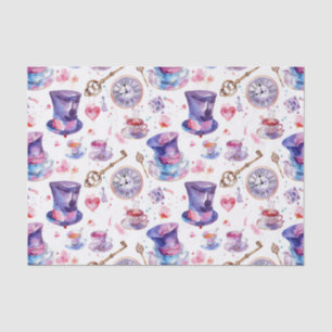Alice in Wonderland van waterverf Lewis Carroll Tissuepapier
