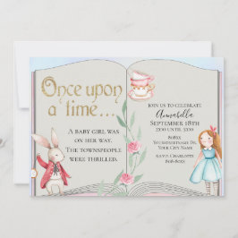 Alice in Wonderland Verhalenboek Waterverf Kaart