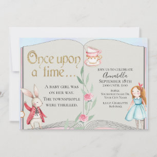 Alice in Wonderland Verhalenboek Waterverf Kaart