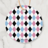 Alice in Wonderland Verjaardag High Tea Party Bedankjes Labels (Achterkant)