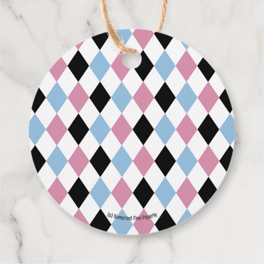 Alice in Wonderland Verjaardag High Tea Party Bedankjes Labels (Achterkant)