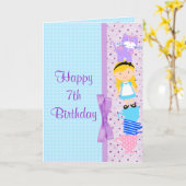 Alice in Wonderland - verjaardag Kaart (Gele Bloem)