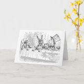  Alice in Wonderland Verjaardag Kaart (Gele Bloem)