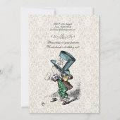 Alice in Wonderland Verjaardag Kaart (Achterkant)