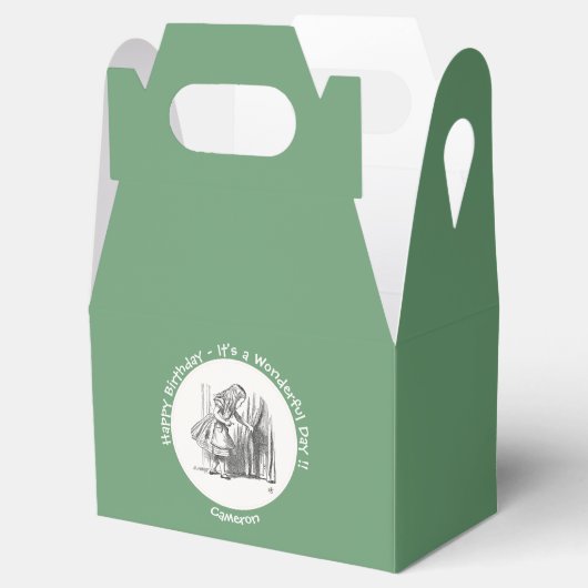 Alice in Wonderland Verjaardag of ander feestje Bedankdoosjes (Geopend)