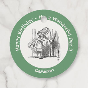 Alice in Wonderland Verjaardag of ander feestje Bedankjes Labels