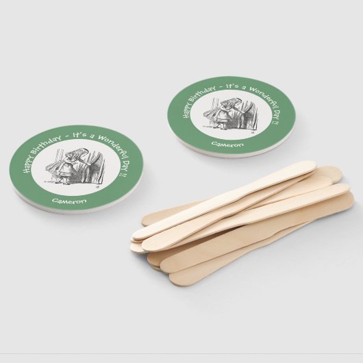 Alice in Wonderland Verjaardag of ander feestje Handwaaier (Niet-gemonteerd)