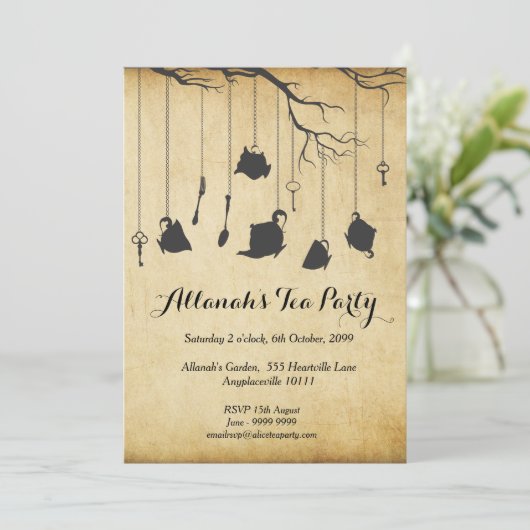 Alice in Wonderland - Verjaardag van de verjaardag Kaart (Staand voorkant)