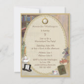 Alice in Wonderland - Verjaardagfeest Kaart (Achterkant)