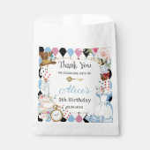 Alice in Wonderland Verjaardags Thee Party  Bedankzakje (Voorkant)