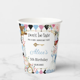 Alice in Wonderland Verjaardags Theepartij  Papieren Bekers