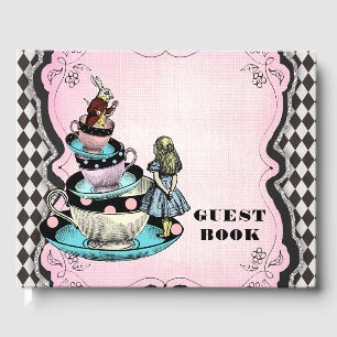 Alice in Wonderland Verjaardagsfeest Gastboek Gastenboek