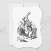 Alice in Wonderland verjaardagsfeestje, aangepast Kaart (Achterkant)