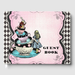 Alice in Wonderland Verjaardagsfeestje Gastboek Gastenboek