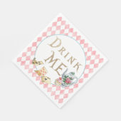 Alice in Wonderland Verjaardagsfeestje Servet Drin (Hoek)