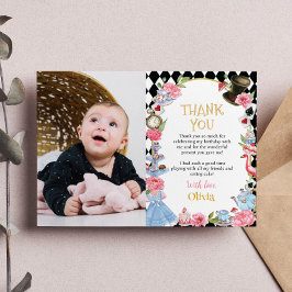 Alice in Wonderland Verjaardagskaart bedankt