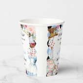 Alice in Wonderland Verjaardagsthee Party Papieren Bekers (Rechts)