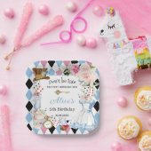 Alice in Wonderland Verjaardagsthee Party Papieren Bordje (Feest)