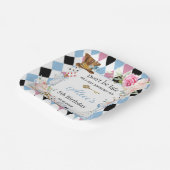 Alice in Wonderland Verjaardagsthee Party Papieren Bordje (Gebogen)