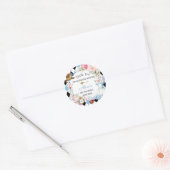 Alice in Wonderland Verjaardagsthee Party Ronde Sticker (Envelop)