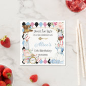 Alice in Wonderland Verjaardagsthee Party Servet (Insitu)