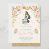 Alice in Wonderland Verjaardagsuitnodiging Kaart (Voorkant)