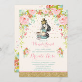  Alice in Wonderland Verjaardagsuitnodiging Kaart (Voorkant / Achterkant)