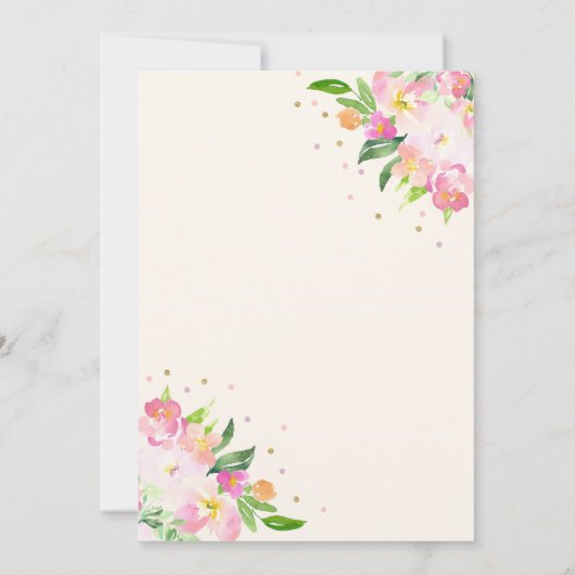  Alice in Wonderland Verjaardagsuitnodiging Kaart (Achterkant)