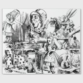 Alice in Wonderland - Verpakkingspapier Cadeaupapier (Vlak)