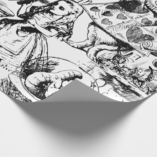Alice in Wonderland - Verpakkingspapier Cadeaupapier (Hoek)