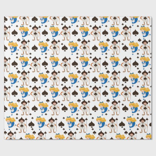Alice in Wonderland - Verpakkingspapier Cadeaupapier (Vlak)