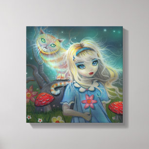 Alice in Wonderland Verpakt Canvas Print