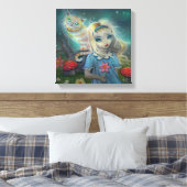 Alice in Wonderland Verpakt Canvas Print (Insitu (Slaapkamer))