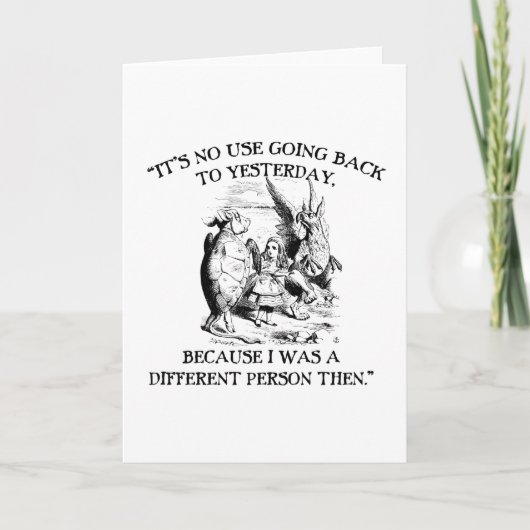 Alice in Wonderland - Verschillende persoon Kaart (Voorkant)