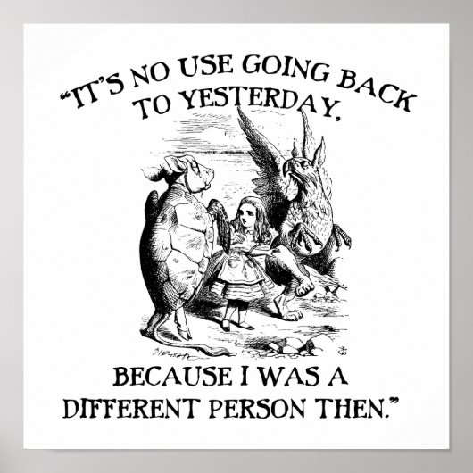 Alice in Wonderland - Verschillende persoon Poster (Voorkant)