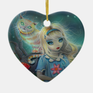 Alice in Wonderland Versiering Keramisch Ornament