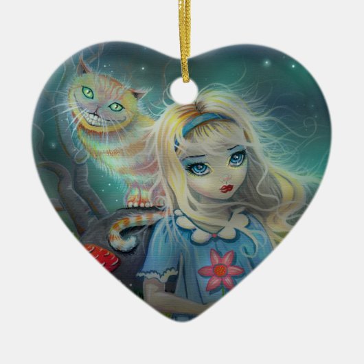 Alice in Wonderland Versiering Keramisch Ornament (Voorkant)