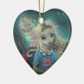 Alice in Wonderland Versiering Keramisch Ornament (Links)