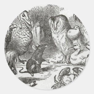 Alice in Wonderland Verzamelronde Ronde Sticker