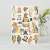Alice in Wonderland, Victoriaans Papier Doll (Staand voorkant)