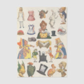 Alice in Wonderland,  Victoriaans Papier Doll (Voorkant)