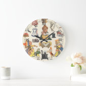 Alice in Wonderland,  Victoriaans Papier Doll Grote Klok (Huis)