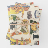 Alice in Wonderland,  Victoriaans Papier Doll Inpakpapier Vel (In situ)